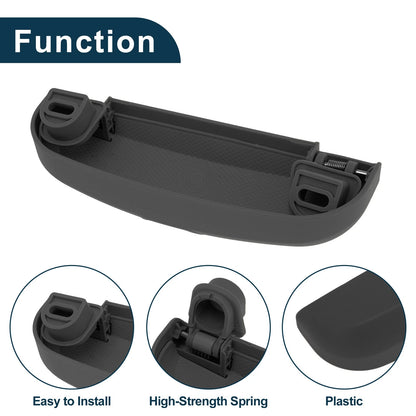 Sunglasses Case for Volvo XC60 Eyeglasses Holder Storage Box Black (2016-2024)