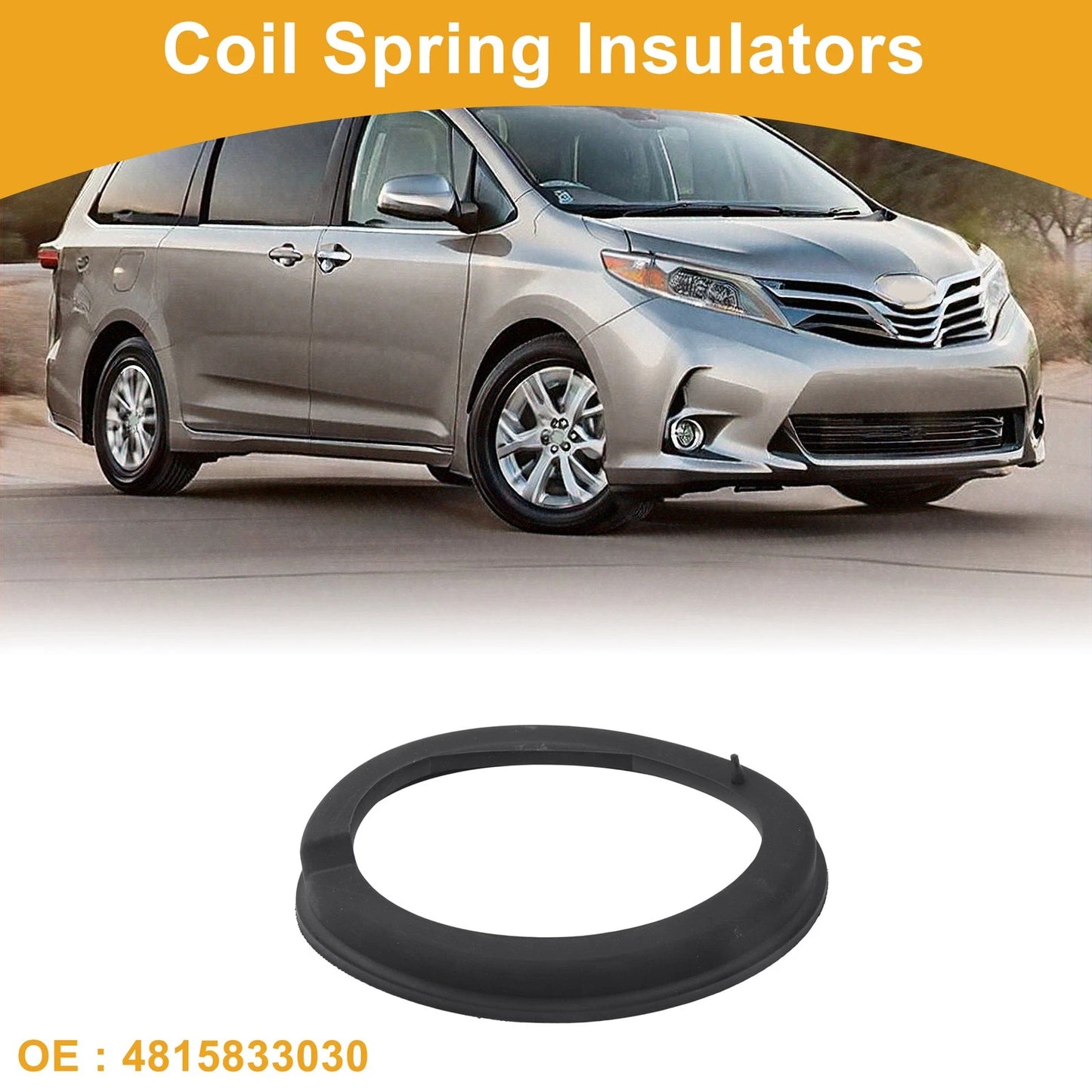 Lower Coil Spring Insulators for Toyota Sienna (04–05)