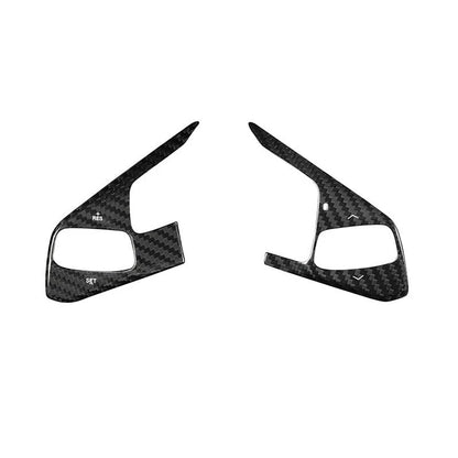 Carbon Fiber Steering Wheel Button Cover Trim for Corvette C8 2020+