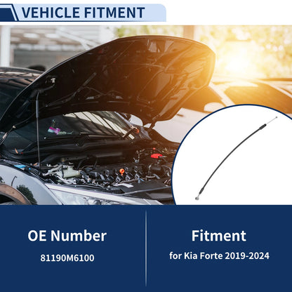 Hood Latch Release Cable for Kia Forte (2019-2024)