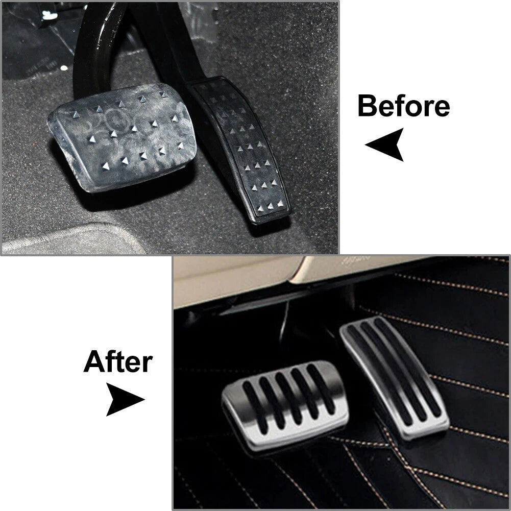 Stainless Steel Fuel Brake Pedals Covers for Cadillac SRX (2010-2016)