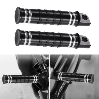 Male Footpegs Black Aluminum Alloy Foot Pegs for Harley