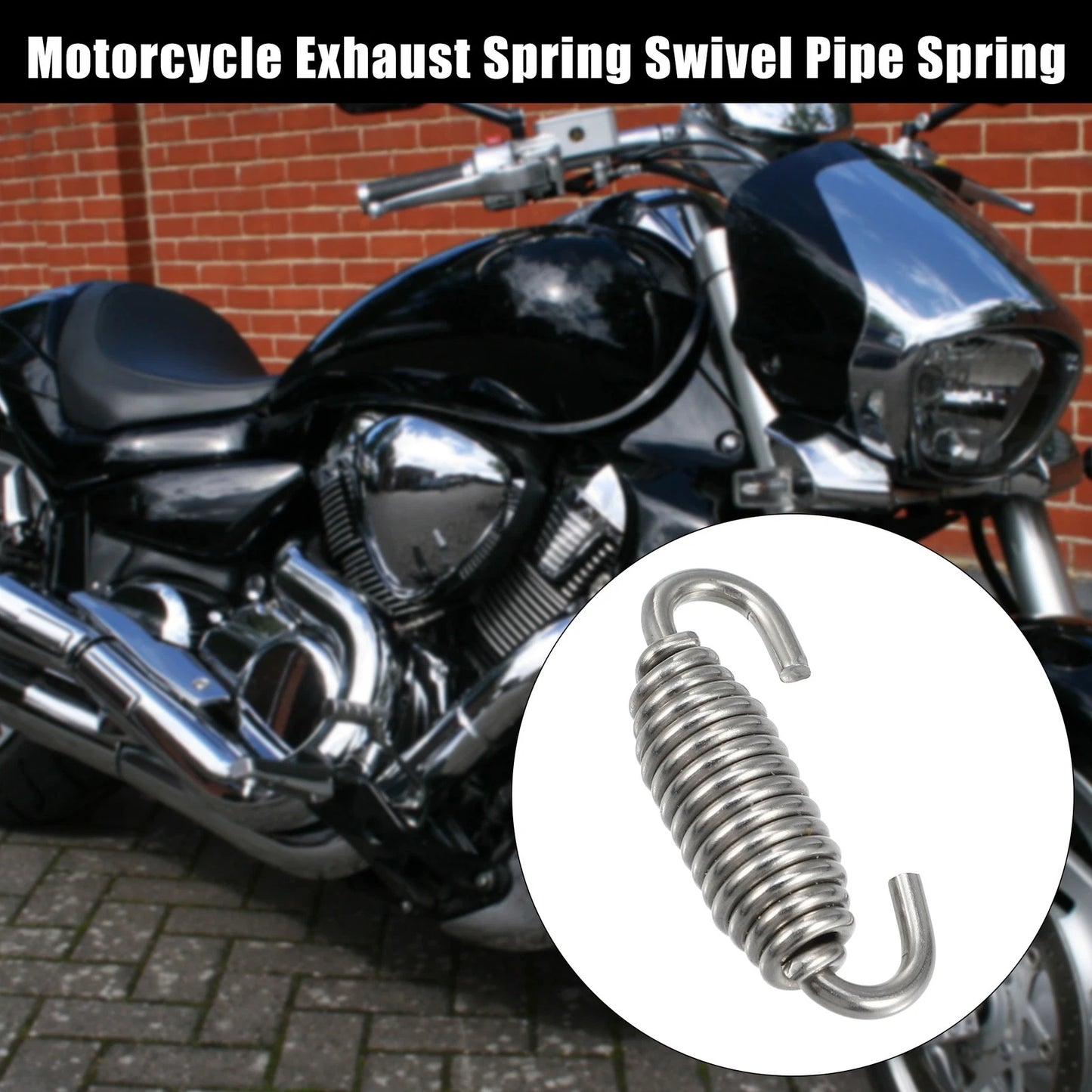 10x Exhaust Pipe Spring 54mm 2.13" Stainless Steel for Motorcycles