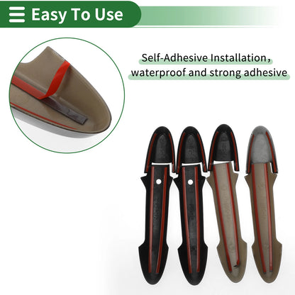 Smart Car Door Handle Cover Trim for Honda Fit Jazz GK5 GP5 (2014-2018) Black