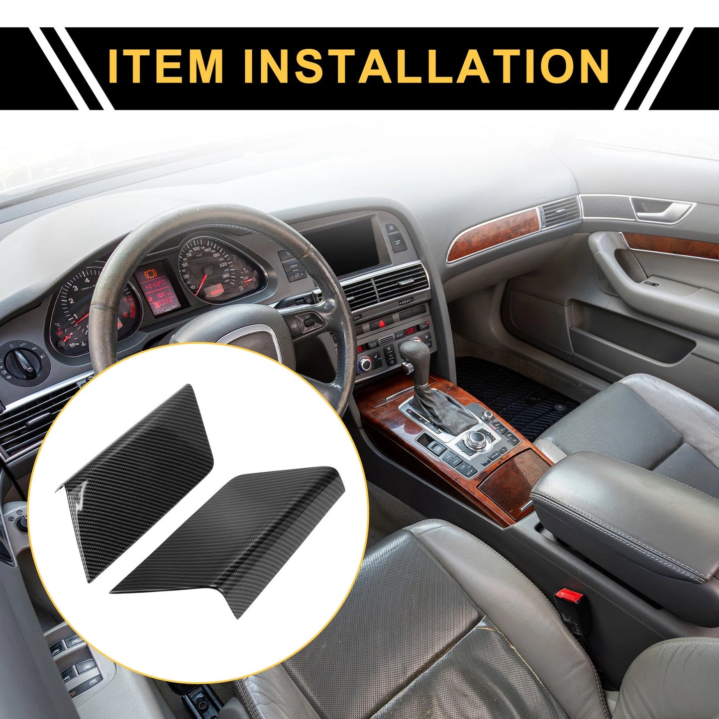 Carbon Fiber Door Panel Handle Covers for Ford F-150 (2021-2024)