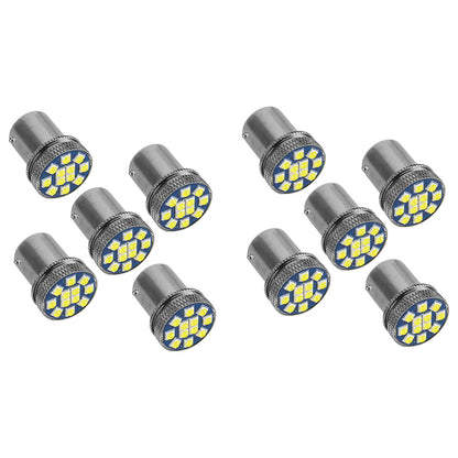 10Pcs LED 12SMD BAY15D 1156 P21W Turn Signal Light Bulbs for Car Truck