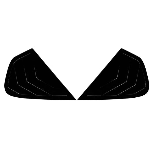 2 x Gloss Black Rear Side Window Louvers for BMW X6 E71 E72 (2008-2014)