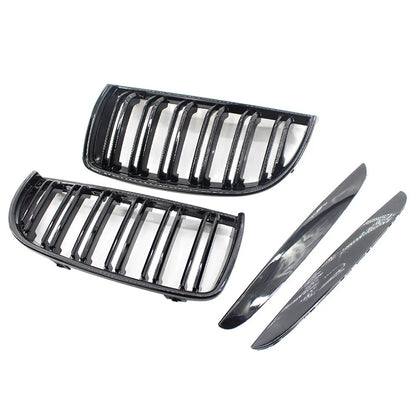 Dual Slat Front Kidney Grille for BMW 3-Series E90 E91 (2005-2008)