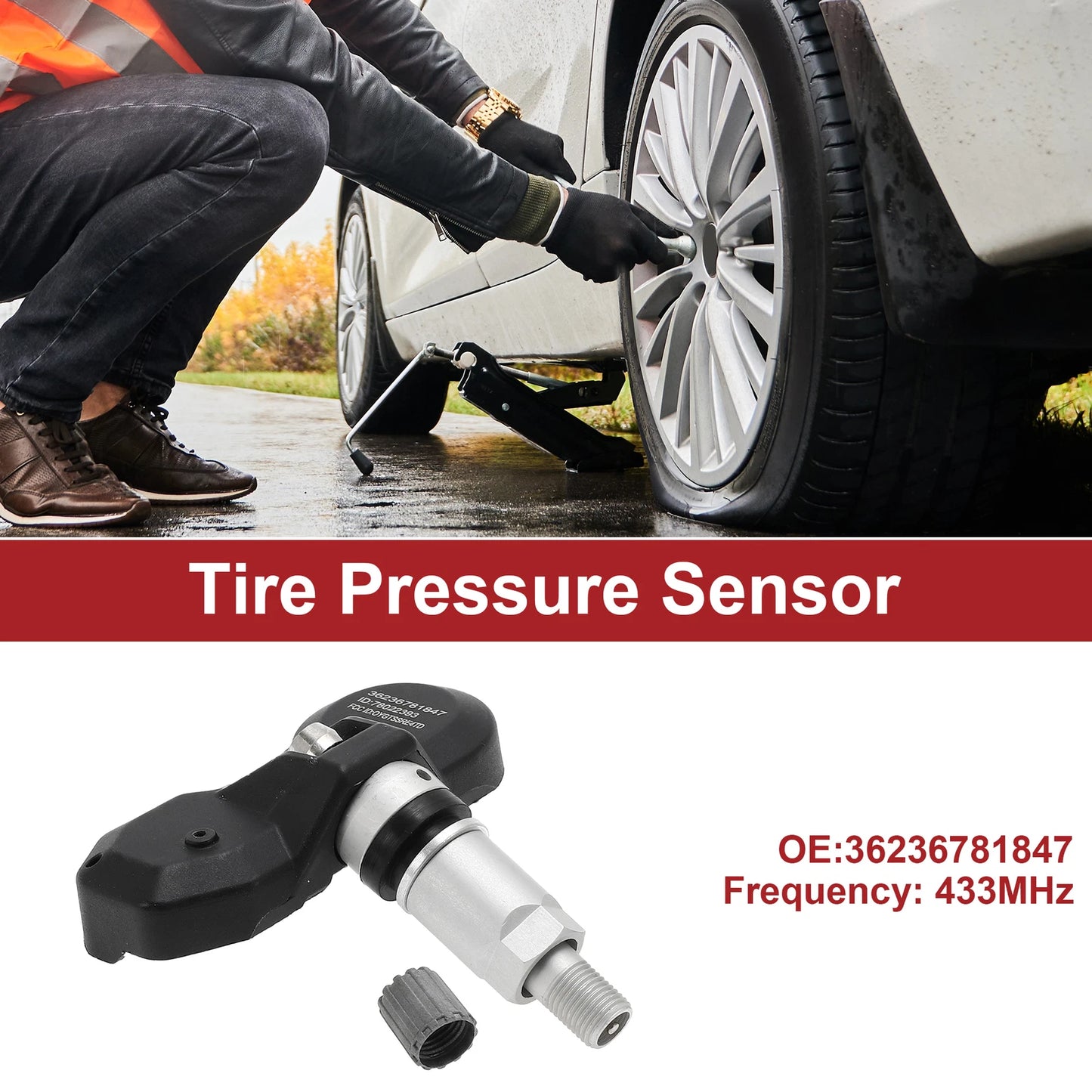Tire Pressure Sensor 433MHz for Mini Cooper Countryman (2011-2013)