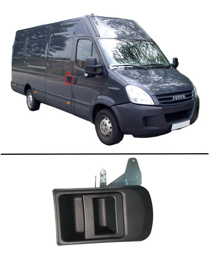 Textured Black Right Side Outer Sliding Door Handle for Iveco Daily Van (2000-2011)
