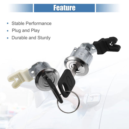 Door Lock Cylinder with Keys Set for Ford E150 (2004-2014)