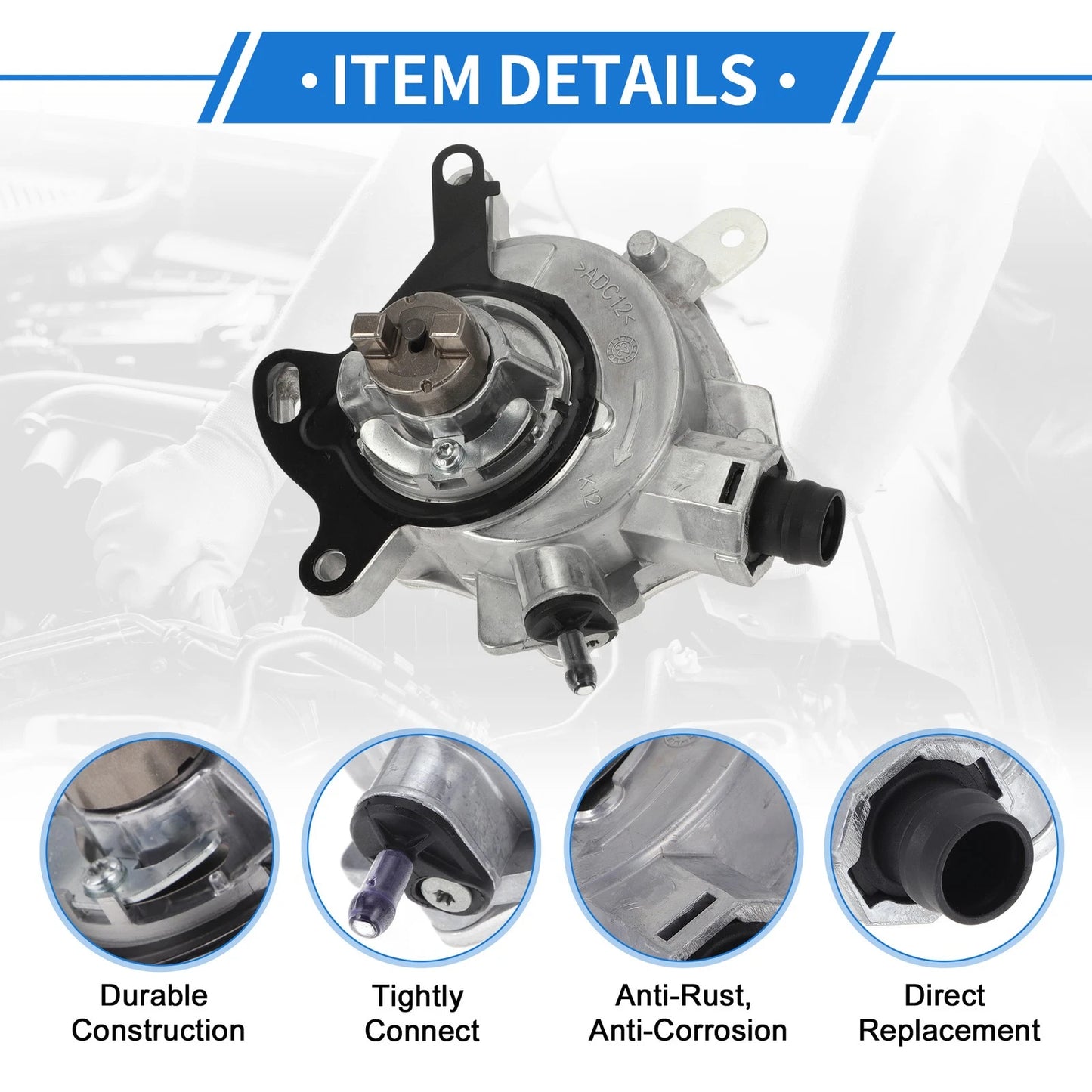 Brake Vacuum Pump for Ford Focus 2012-2023 - High-Quality Replacement Part
