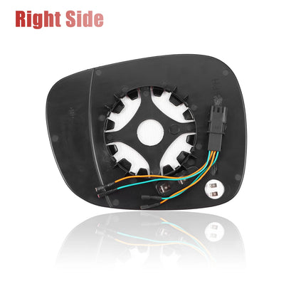 Heated Right Side Rearview Mirror Glass with Backing Plate for BMW X3 (2004-2010)
