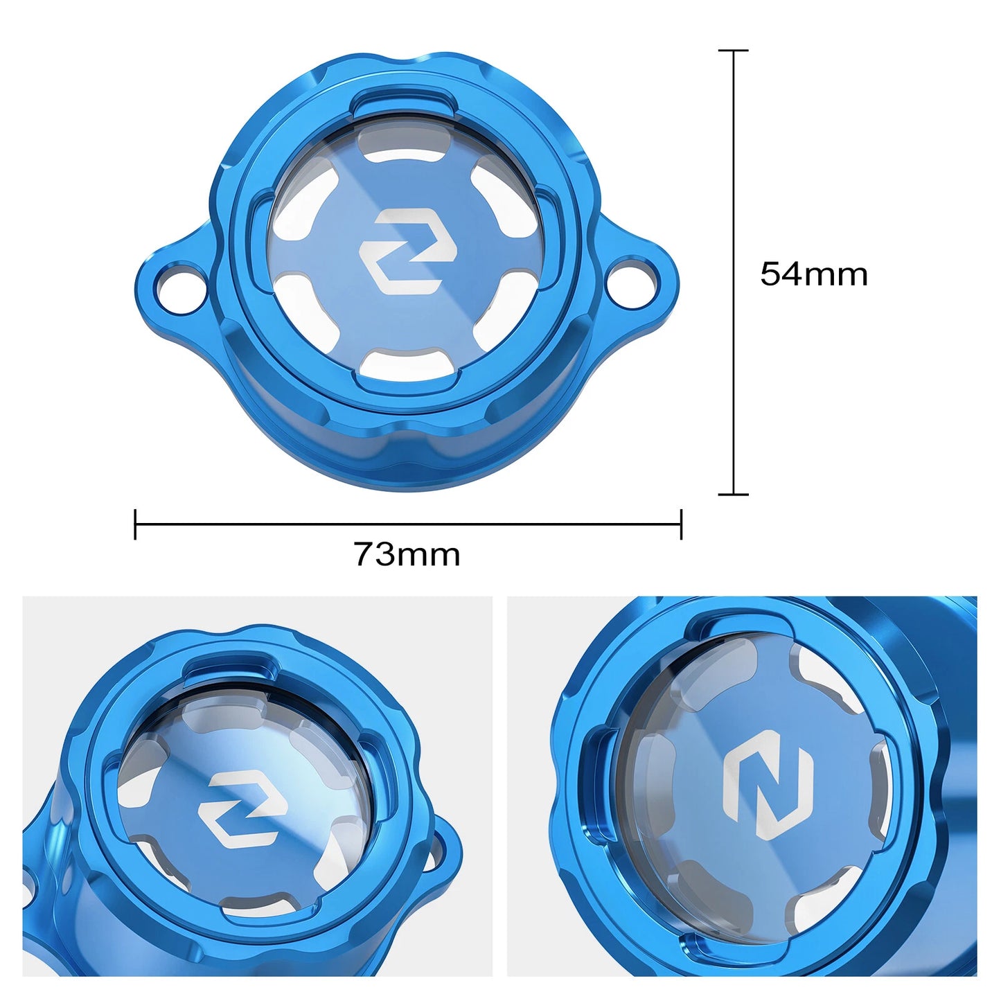 CNC Transparent Oil Filter Cap for Yamaha YZ450F/YZ450FX/WR450F (2023-2024)