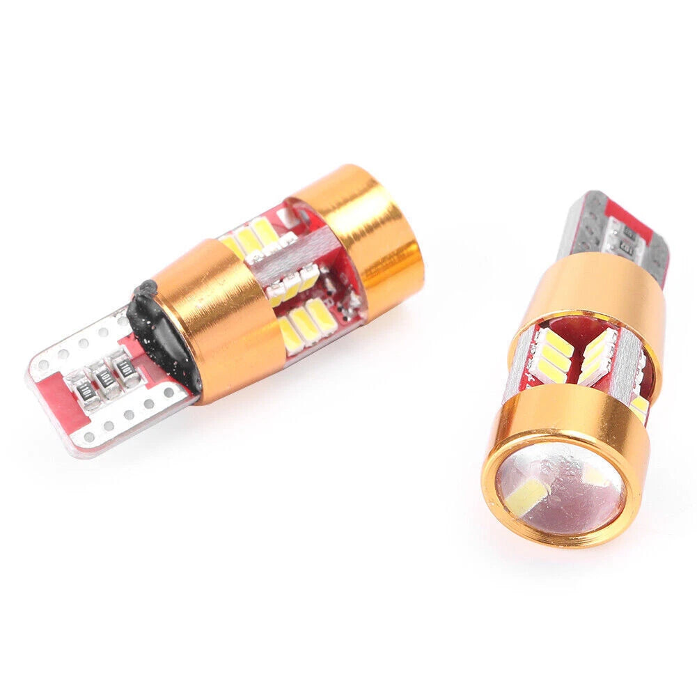 10X T10 3014 27SMD LED Side Wedge Bulbs Lights 6000K for Car