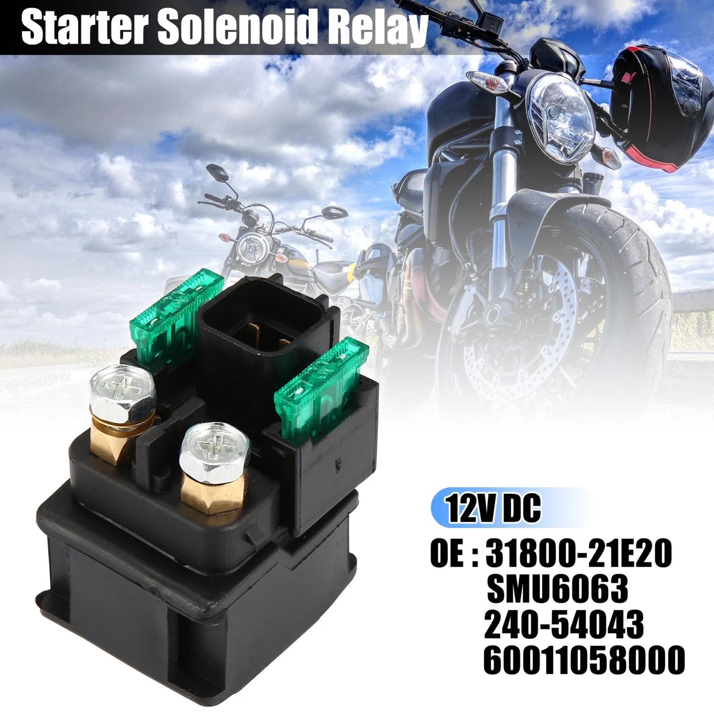 Motorcycle Starter Solenoid Relay for Suzuki GSX600F Katana GSX750F
