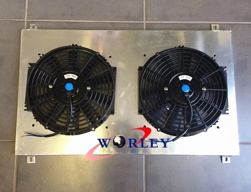Aluminum Radiator Shroud & Fans for Ford Falcon EF EL NF NL DF DL (1994-1998)