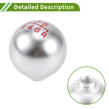 6 Speed Gear Shift Knob for Honda Accord (1990-1997) - Aluminum Silver Tone