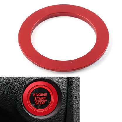 Engine Start Stop Button Ring Trim for Honda Civic 10th Gen (2016-2021) Red
