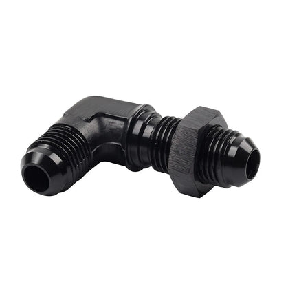 8AN Male to Male 90 Degree Flare Union Bulkhead Adapter Fitting for Car