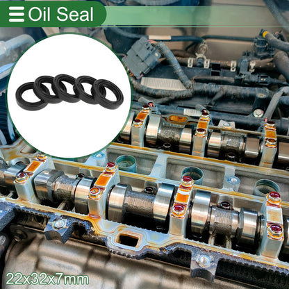 Oil Seal 22x32x7mm NBR Rubber 5 Pcs