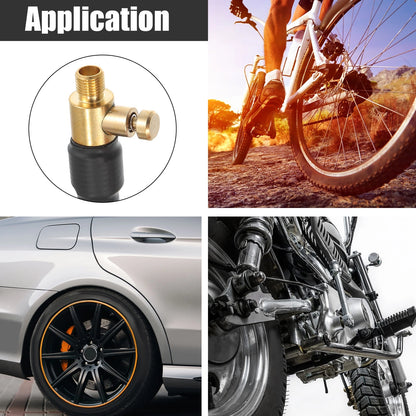 Tire Inflator Pump Hose with Locking Air Chuck 150cm for Car Motorcycle