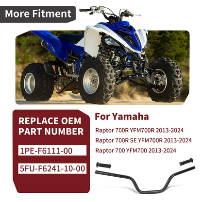 Yamaha Raptor 700/R YFM700/R Black Handlebar w/ Grip 2013-2024