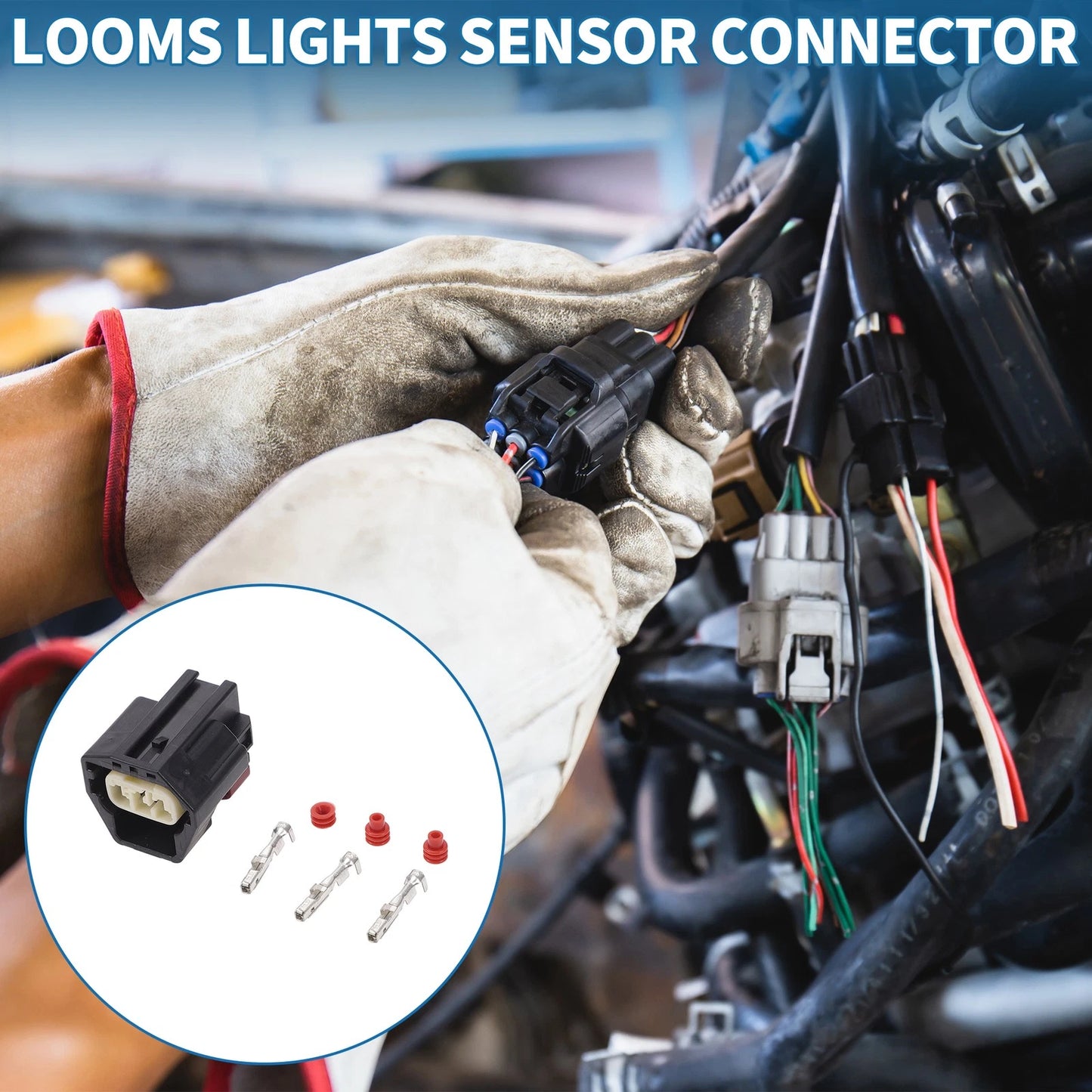 3 Pin Looms Lights Sensor Connector for Ford & Volvo