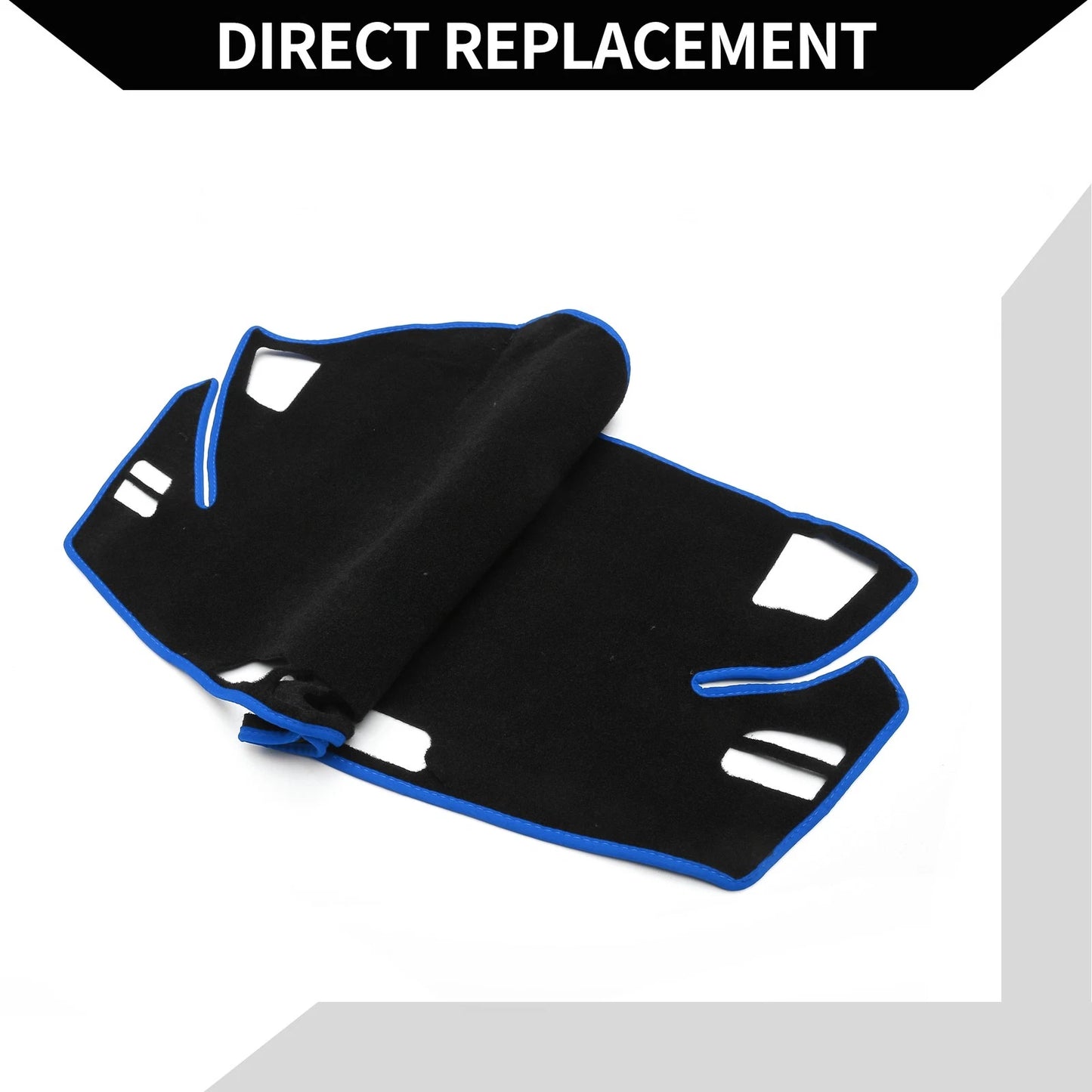 Dashboard Cover Mat for Honda Odyssey (2022-2024) Black Blue 1 Set