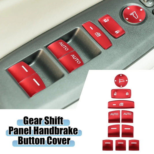 10 x Car Master Window Switch Button Covers for Honda Accord (2018-2022) Red