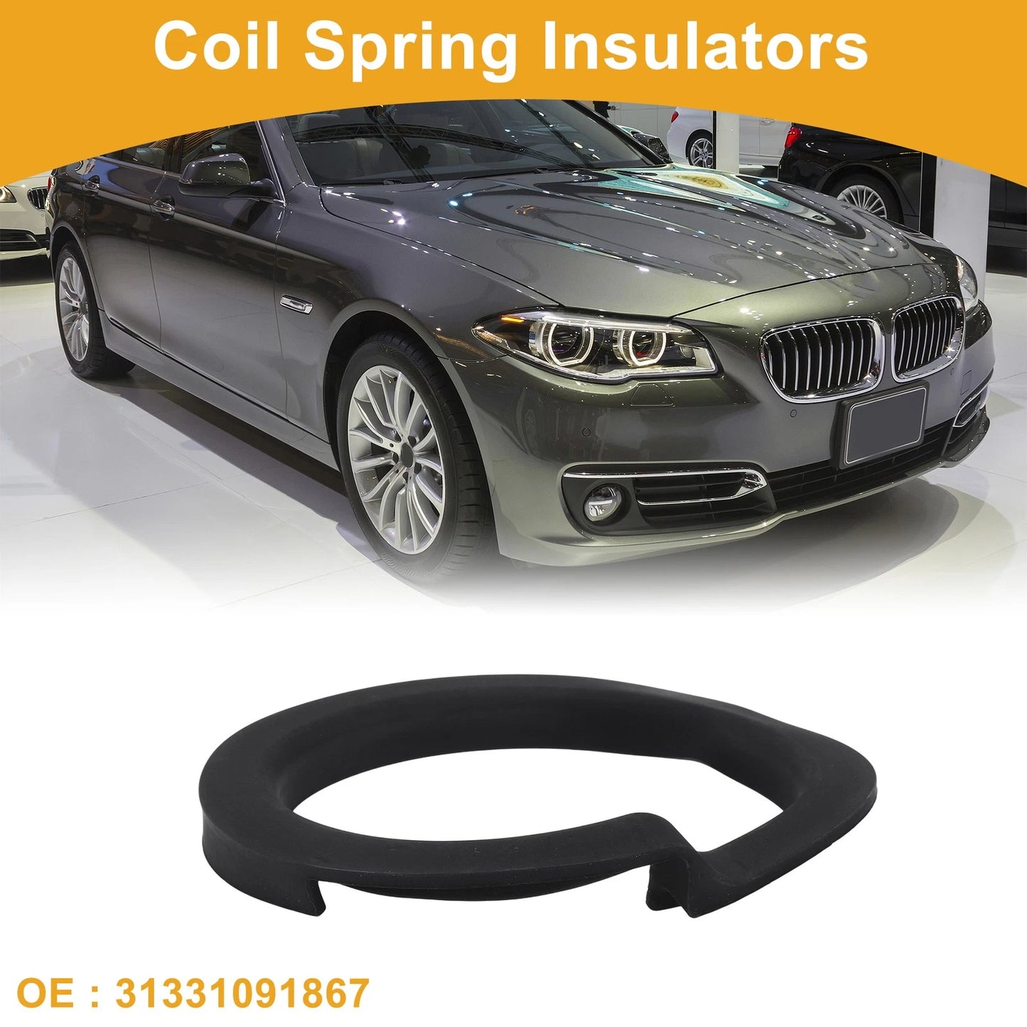Coil Spring Insulator for BMW 528i (1997-2010) Rubber 1 Pc