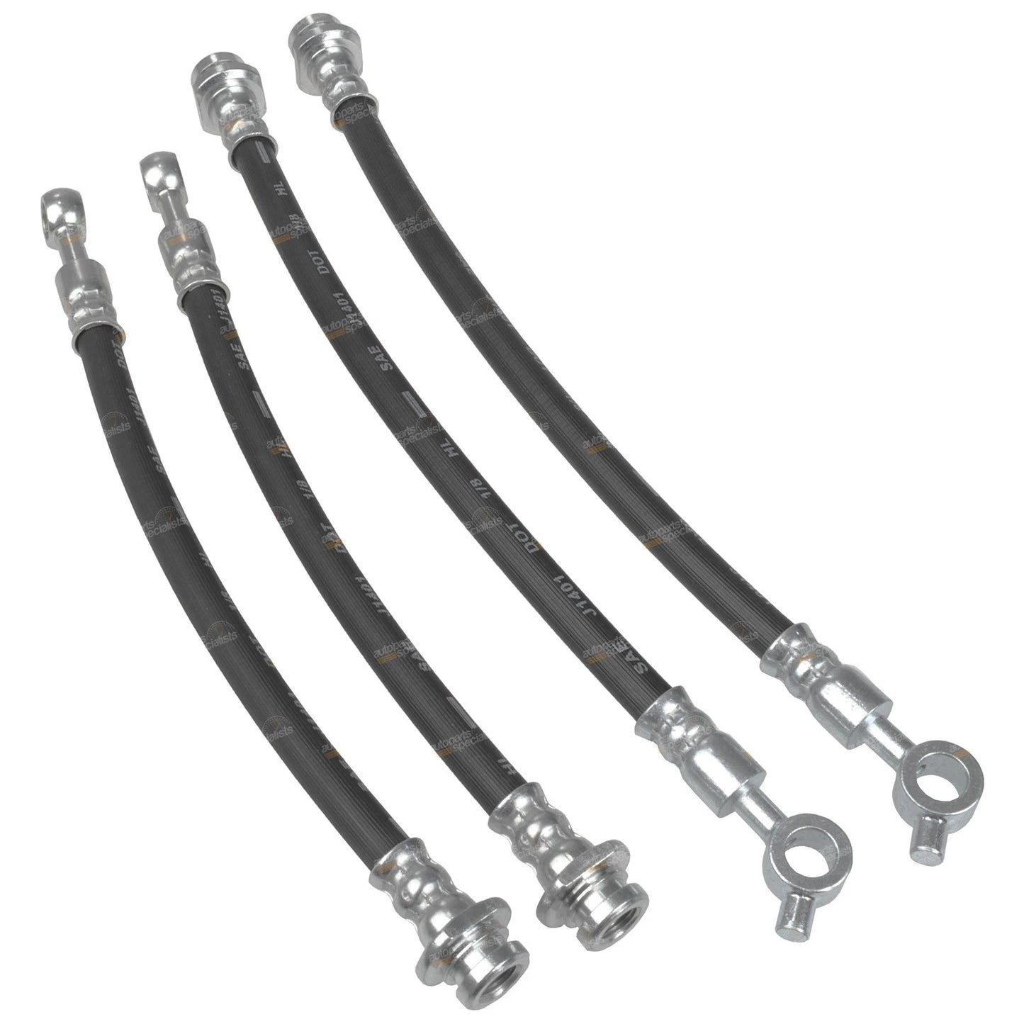 Front & Rear Brake Line Hose Set for Patrol GQ Y60 / Ford Maverick (1988-1997)