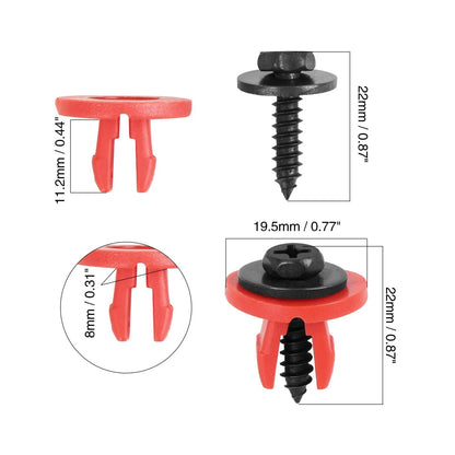 10 x Engine Undertray Cover Clips for Ford Focus (2000-2011)