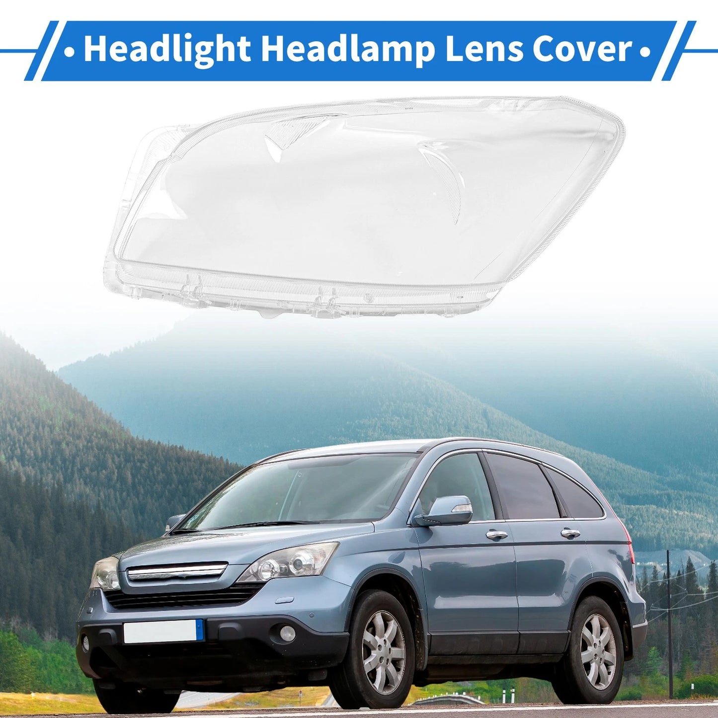 1 Pcs Front Left Headlight Lens Cover for Toyota RAV4 (2009-2012)