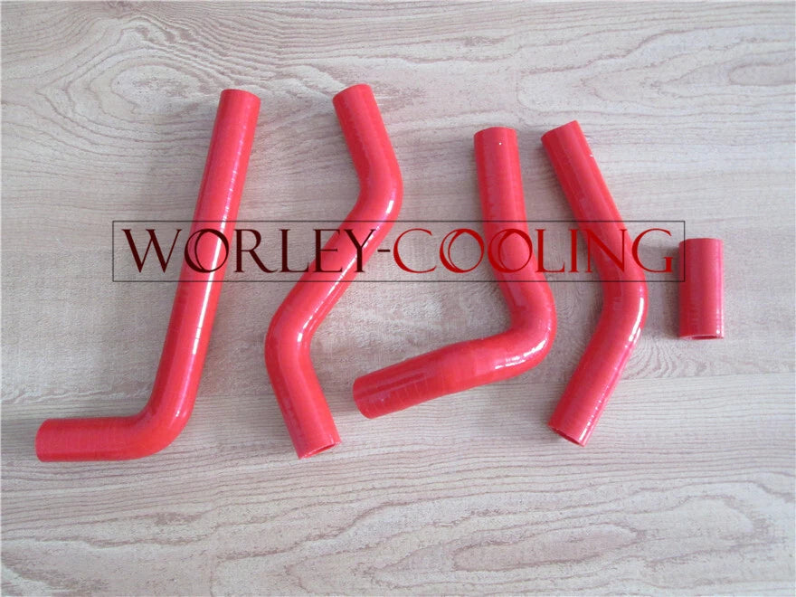 Radiator Hose for Suzuki RMZ450 (2006) - Silicone, Red
