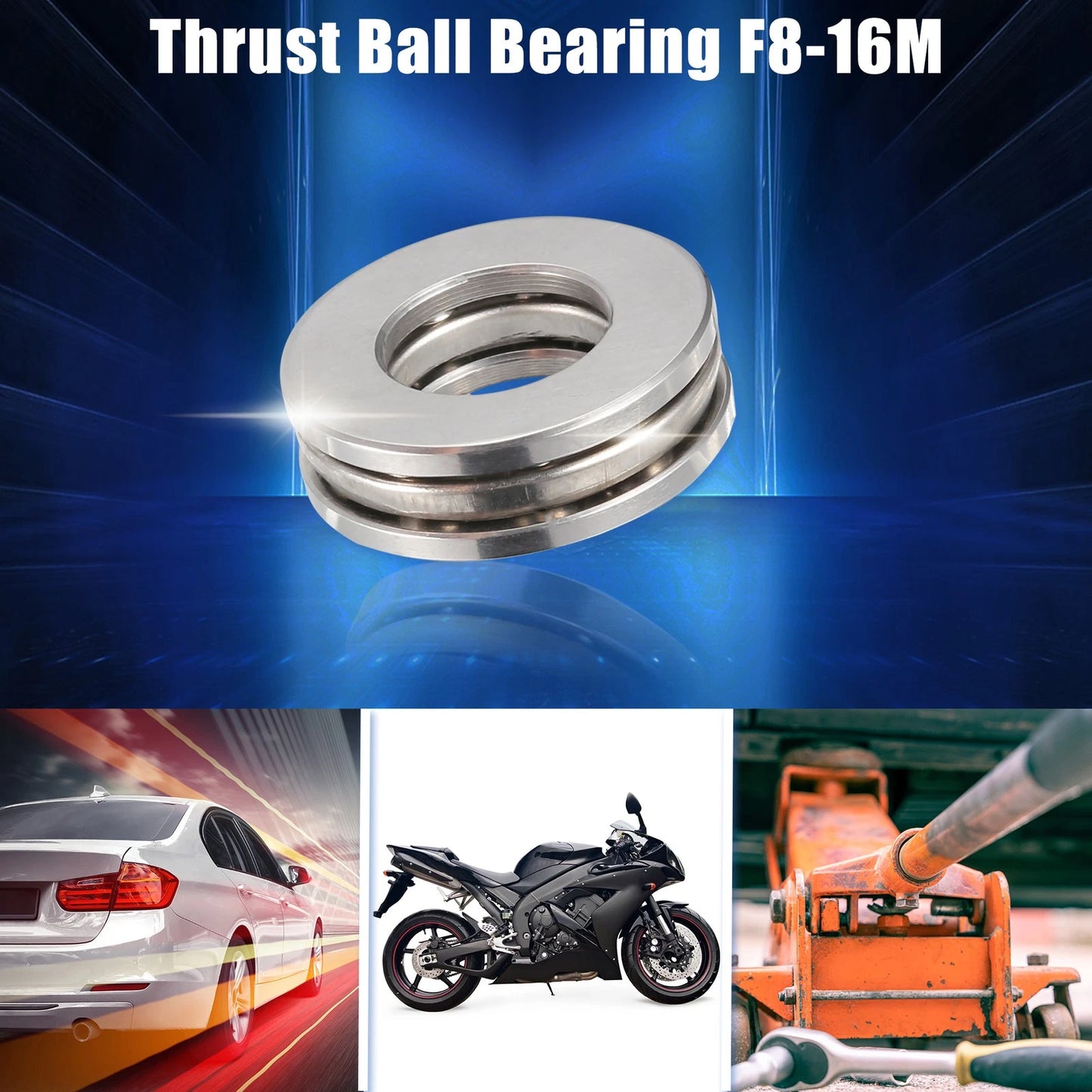 4pcs 8x16x5mm F8-16M Car Thrust Ball Bearing for Make Model