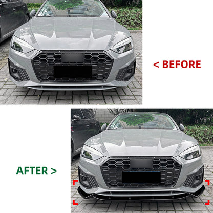 Front Splitter Lip for Audi A5 Sline S5 (2021-2024)
