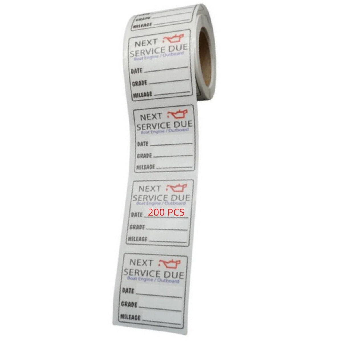 Oil Change Stickers for Car Window (200pcs)
