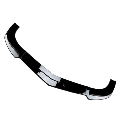 Black Front Bumper Spoiler Lip for Mercedes Benz C Class W204 C63 Sedan (2011-2014)