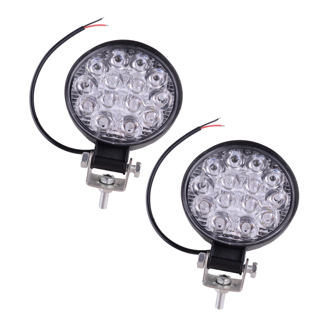 12V 42W LED Work Spot Lights for Truck Off Road Tractor ATV