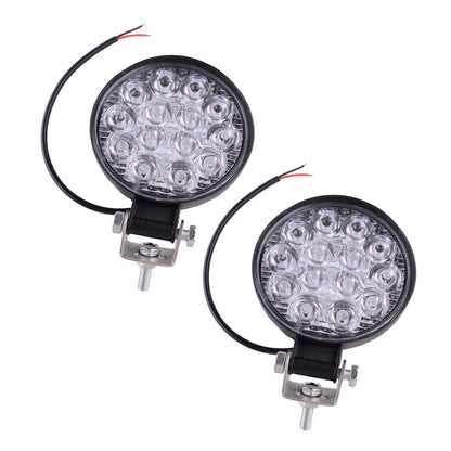 12V 42W LED Work Spot Lights for Truck Off Road Tractor ATV