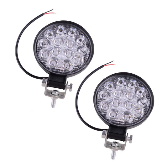 12V 42W LED Work Spot Lights for Truck Off Road Tractor ATV