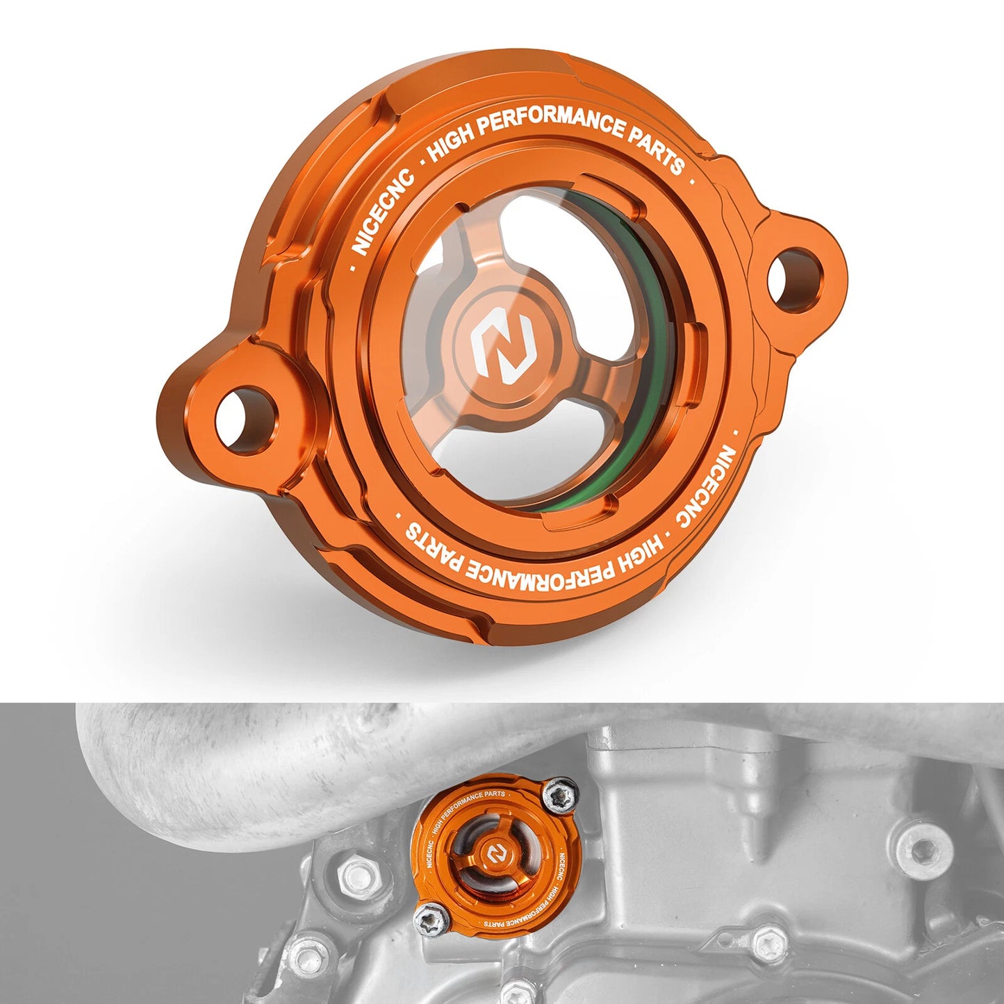 CNC Engine Oil Filter Cap for KTM 1050/1090/1190/1290 Adventure (2013-2023)