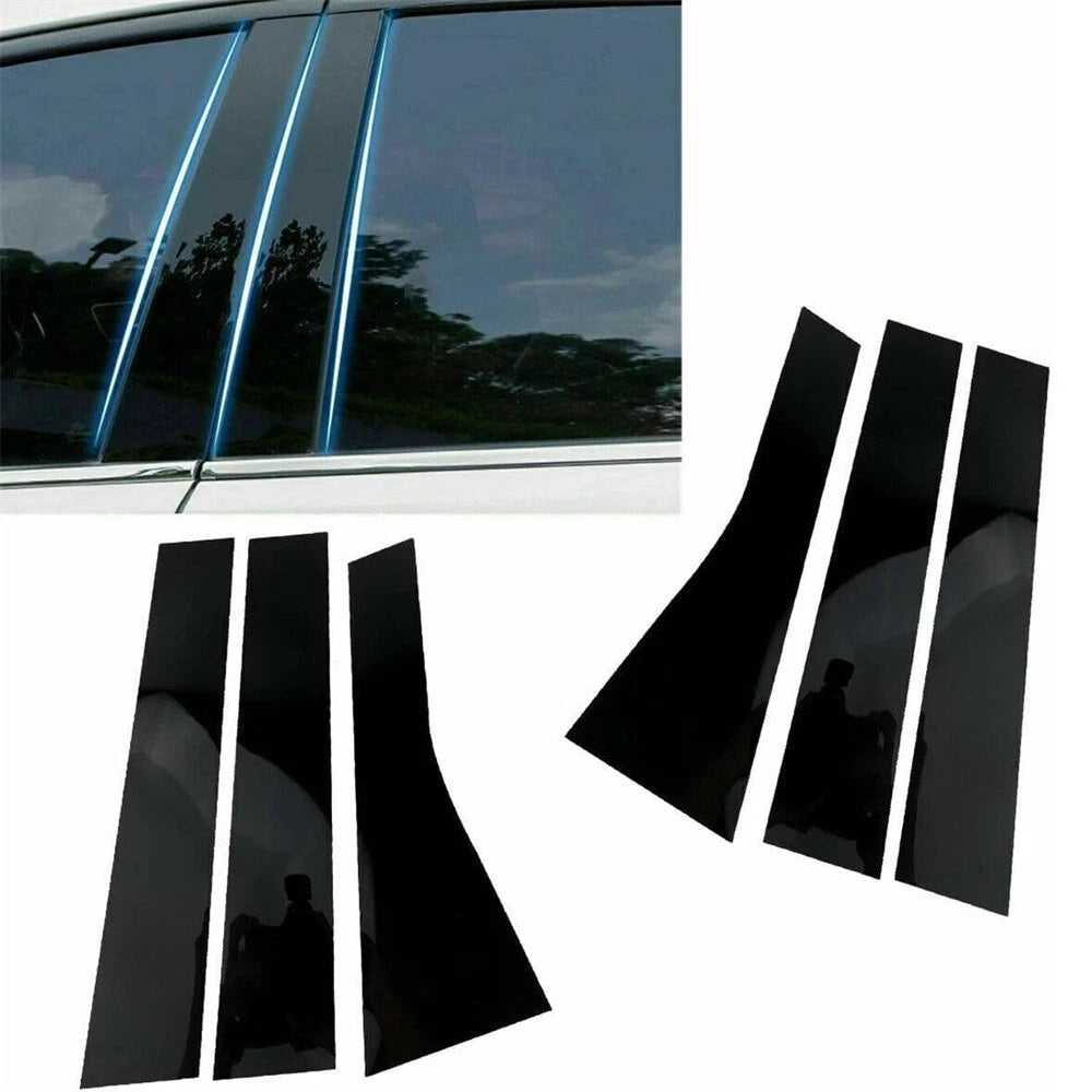 6Pcs Car Door Trim Cover Kit for Jeep Cherokee (2014-2017)