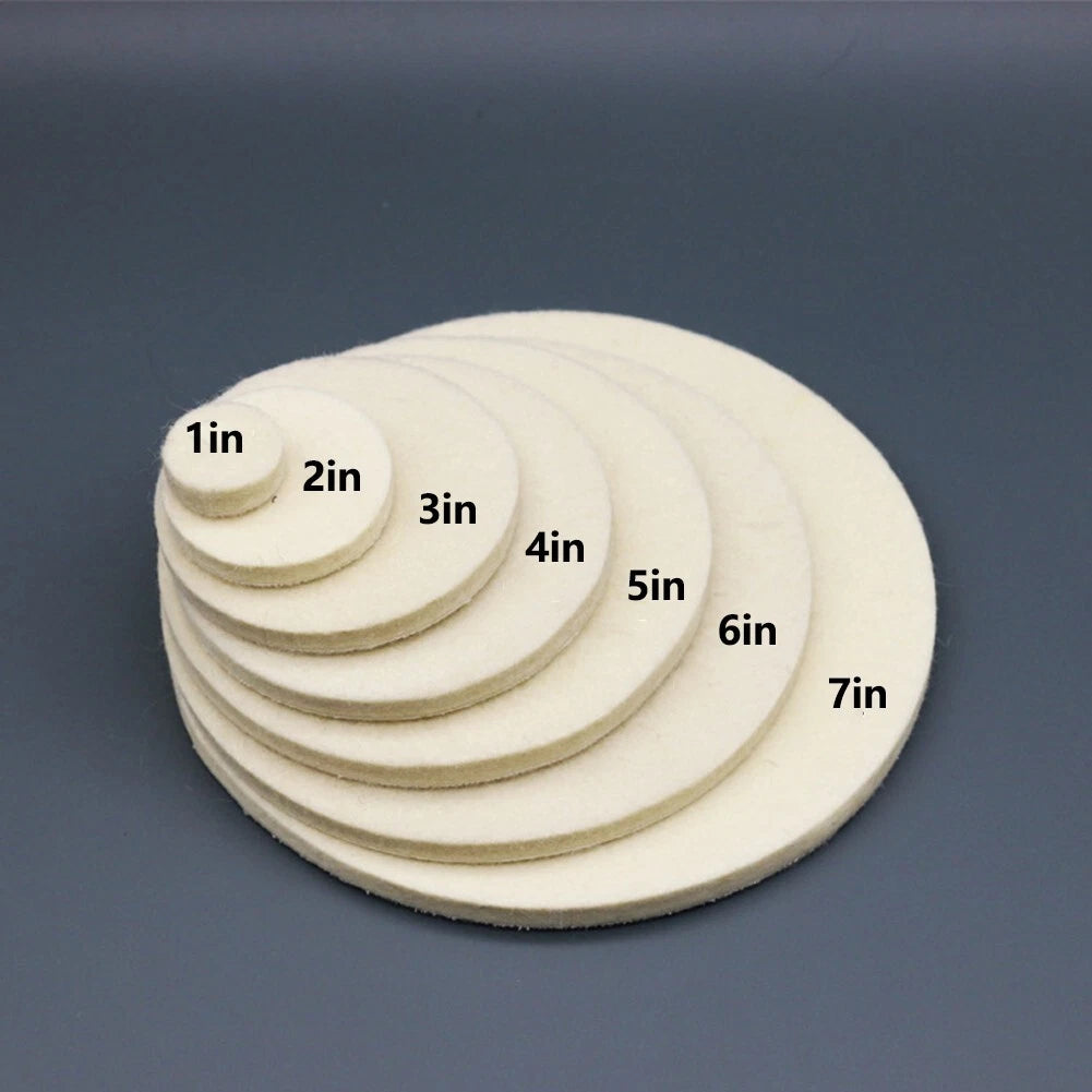 Inch Wool Felt Polishing Pad for Wheel Car Glass Stainless Steel