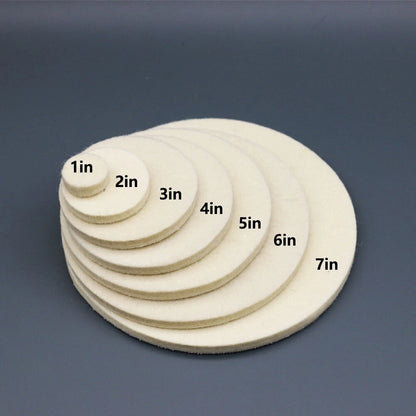 Inch Wool Felt Polishing Pad for Wheel Car Glass Stainless Steel
