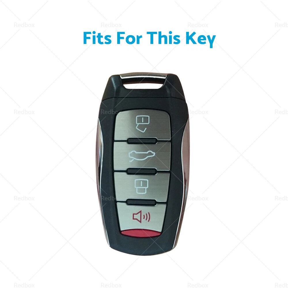 Black TPU Key Fob Case Cover for Great Wall Haval Hover H1 H4 H6 H7 H9 (N/A)
