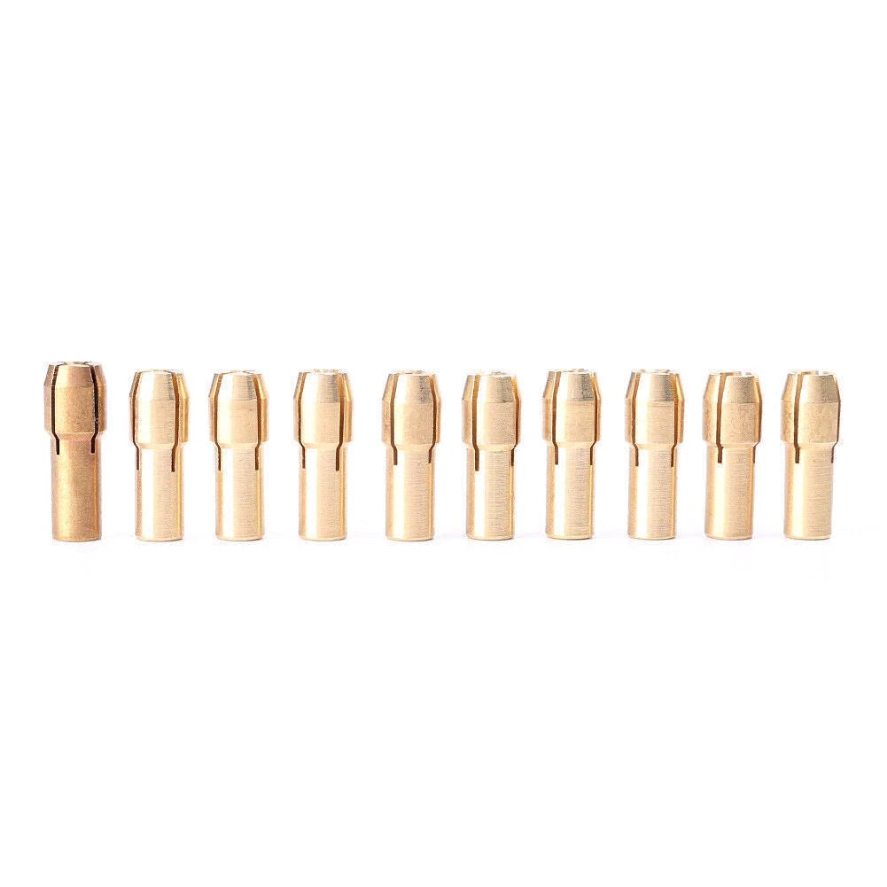 10PCS Micro Twist Hand Drill Kit for Electric Drill - 0.5-3.2mm Collets