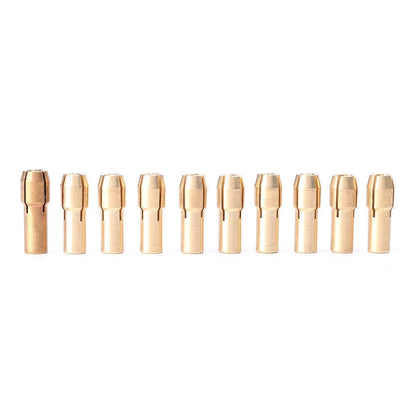10PCS Micro Twist Hand Drill Kit for Electric Drill - 0.5-3.2mm Collets