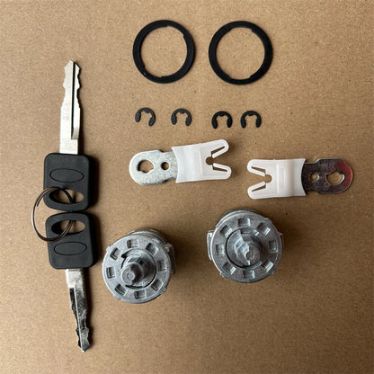 Ignition & Door Lock Cylinder w/ 4 Keys for Ford F250 F350 F450 (1997-2007)
